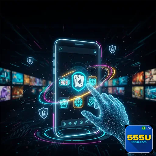 Imagem da seção 555u-App06 do site 555u, ilustrando funcionalidade ou produto destacado na página.
