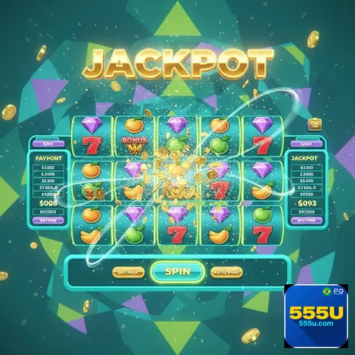 Imagem de slots online variados na plataforma 555u