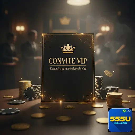 Imagem promocional do site 555u mostrando oferta VIP07 com destaque para vantagens exclusivas